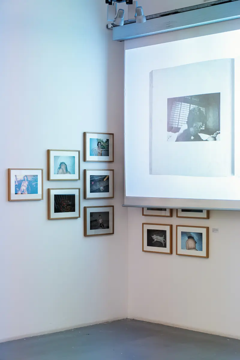 Exhibition View of Araki Photography at Ostlicht Gallery Installation