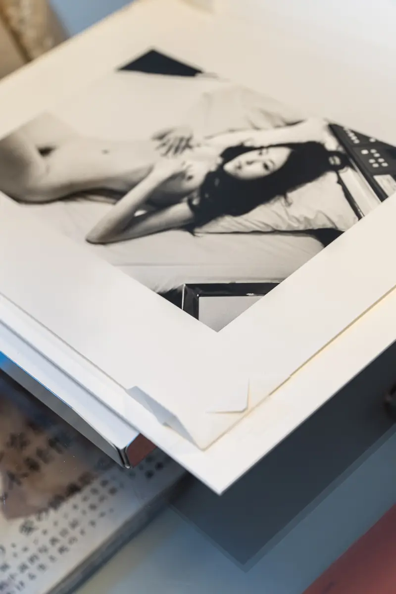 Intimate Black and White Portrait from Araki Photography Exhibition
