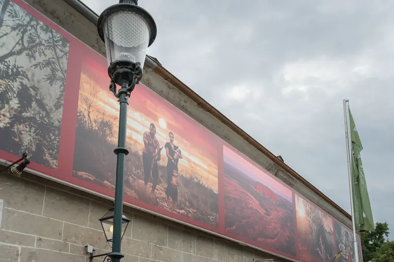 La Gacilly Baden Photography Exhibition: Outdoor Landscape Banner Display