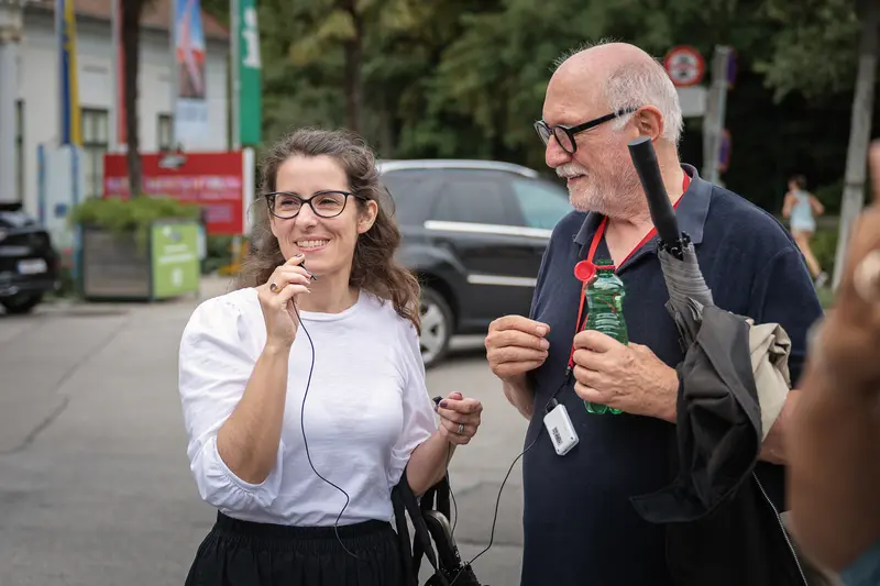 Lois Lammerhuber and Colleague During La Gacilly Baden Photography Tour