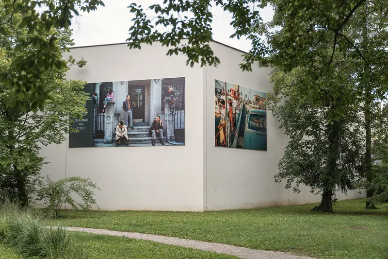 Outdoor Exhibition Wall at La Gacilly Baden Photography Festival