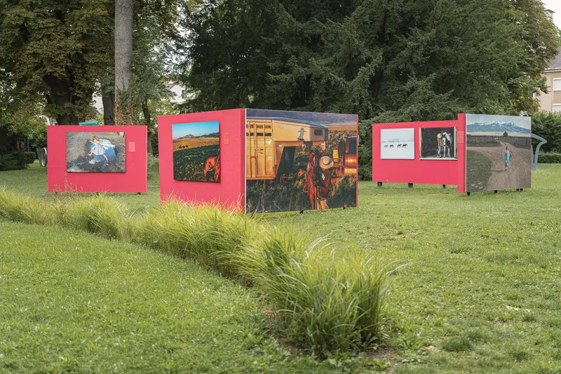 La Gacilly Baden Photo Exhibition: Outdoor Gallery with Vibrant Art Panels
