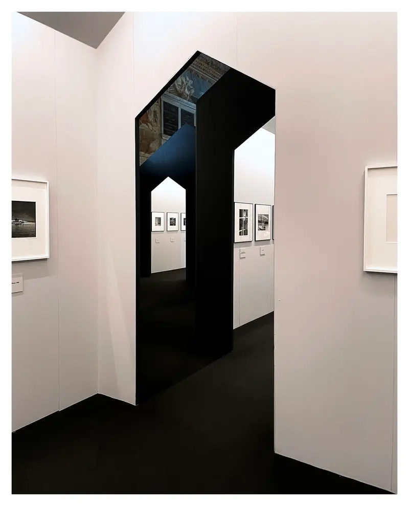Mimmo Jodice's Light Exhibition: Geometric Gallery Passage at Udine Civic Museum