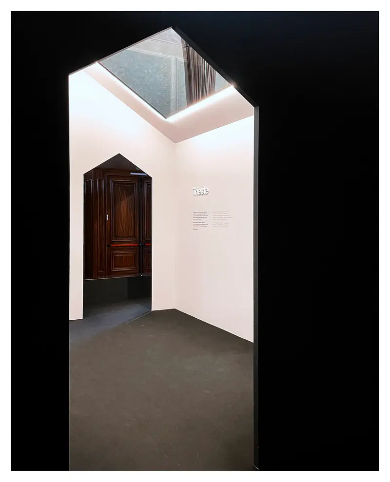 Architectural Interior View from Mimmo Jodice's Light Exhibition at Udine Civic Museum