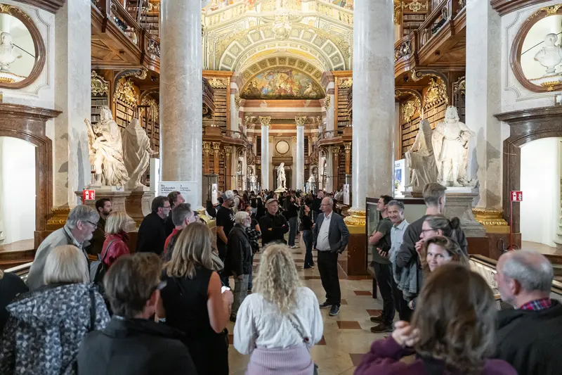 Dr. Hans Petschar Leads Tour at Austrian National Library Special Exhibition
