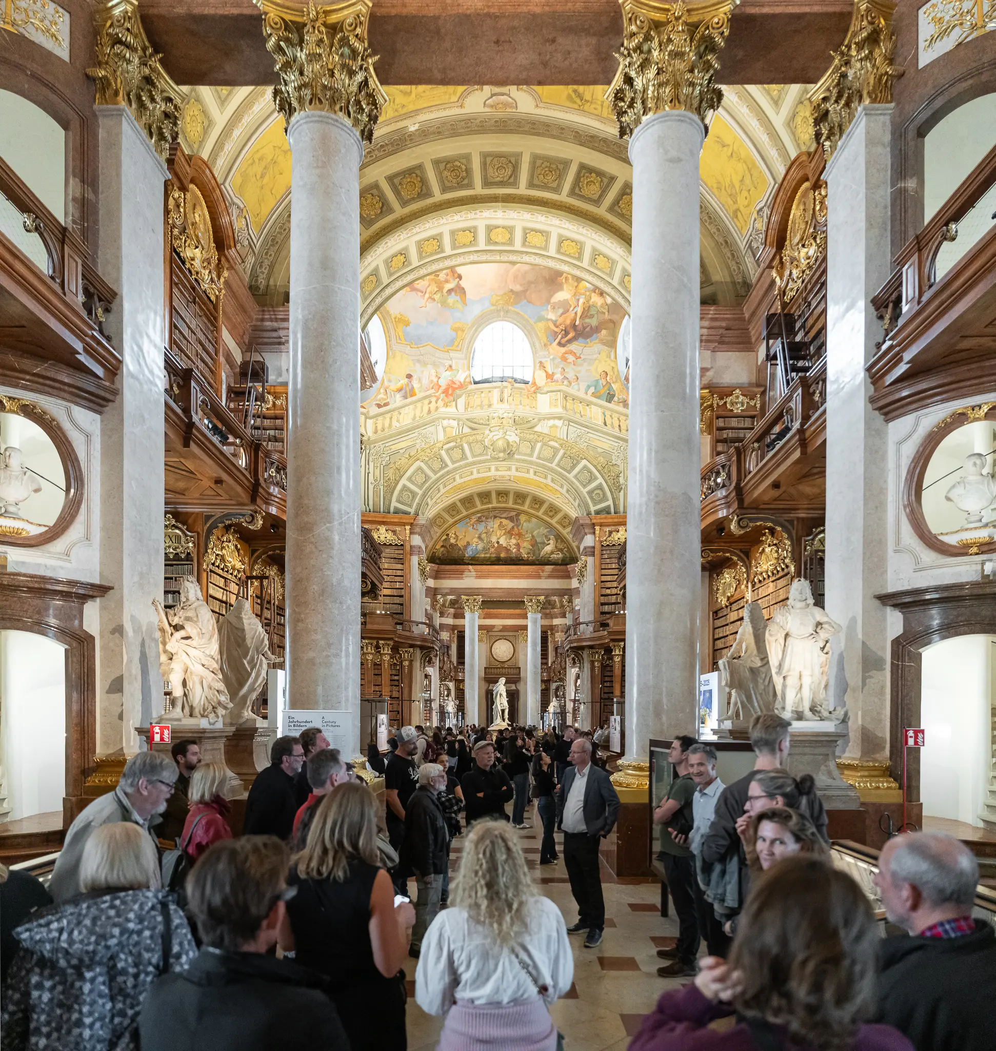 Austrian National Library Tour: Dr. Hans Petschar's Century in Pictures Exhibition