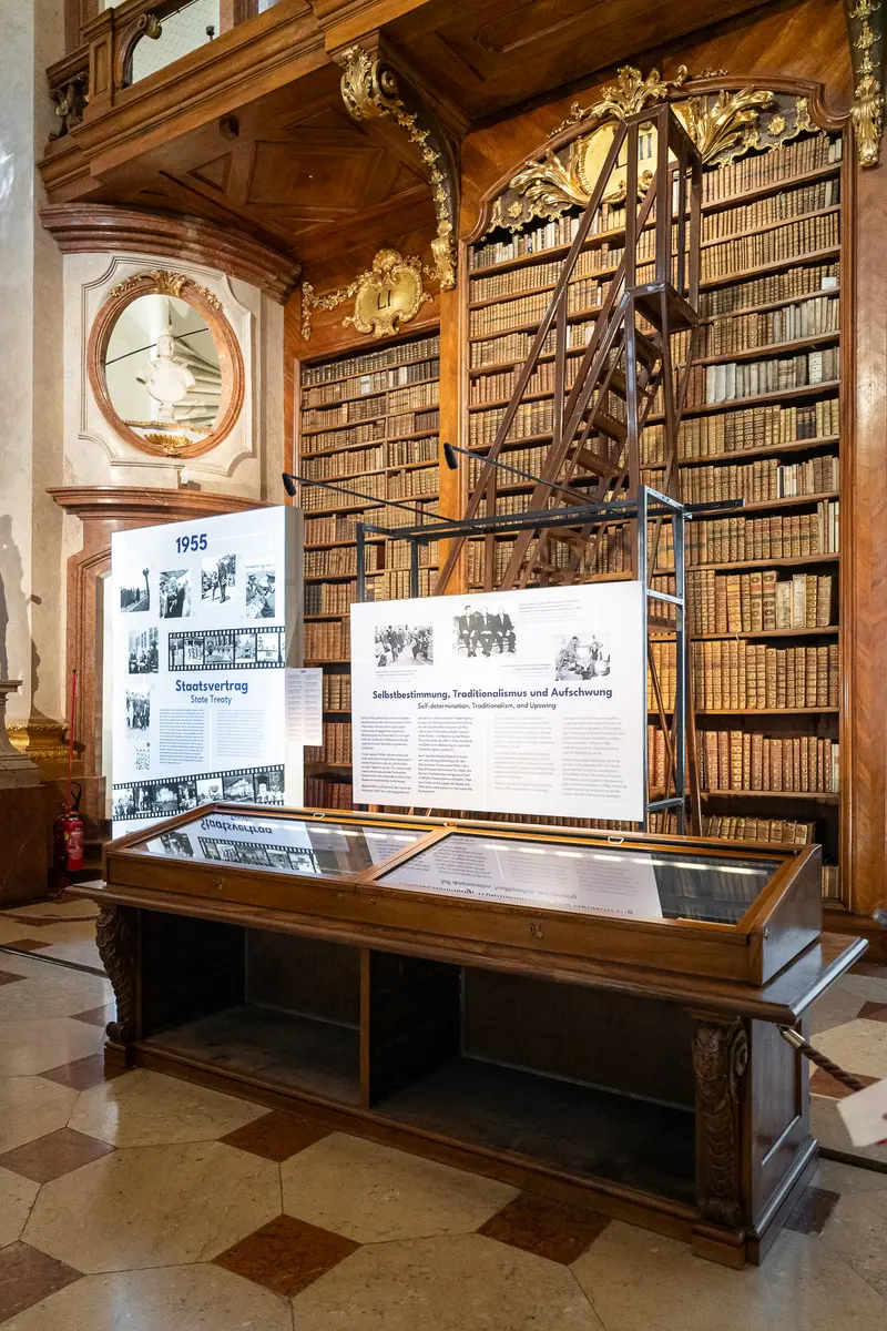Austrian National Library Exhibition: A Century in Pictures Display Case