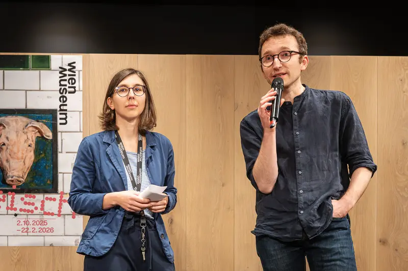 Wien Museum "Fleisch" Exhibition Opening with Speakers in 2025
