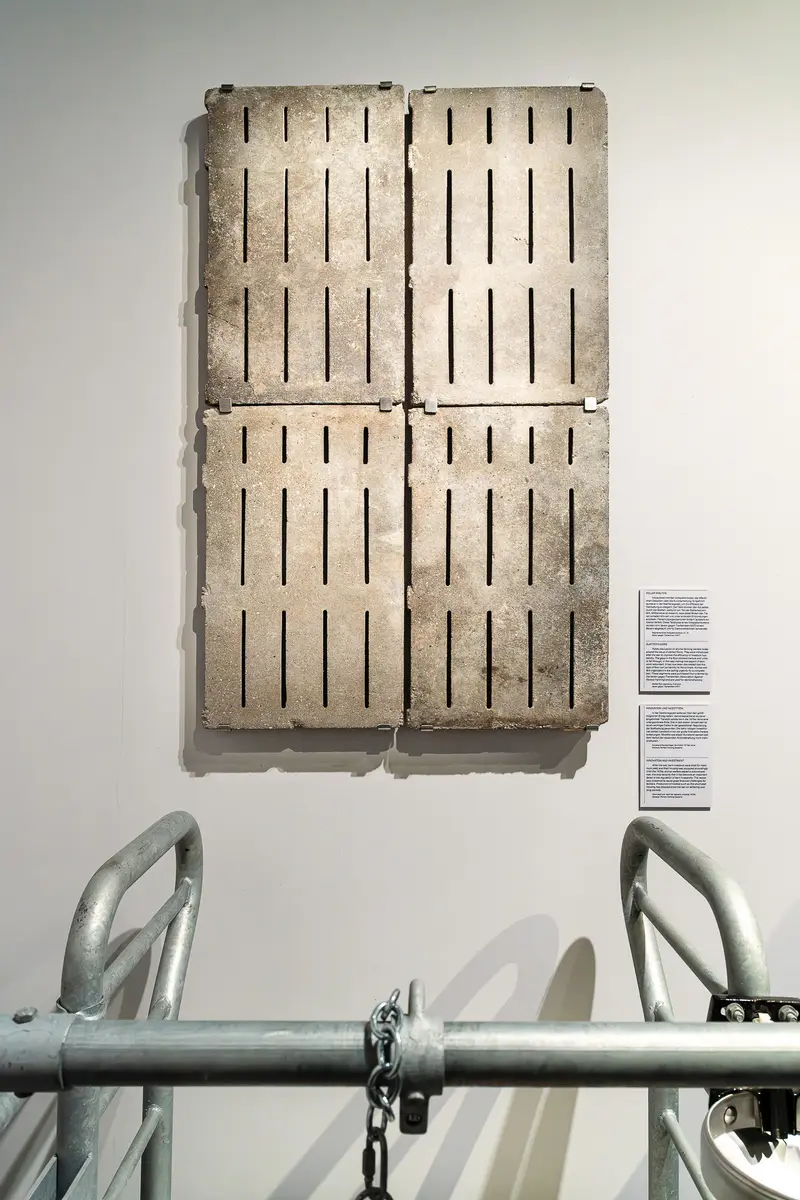 Wooden Pallets as Art Installation at Wien Museum Exhibition
