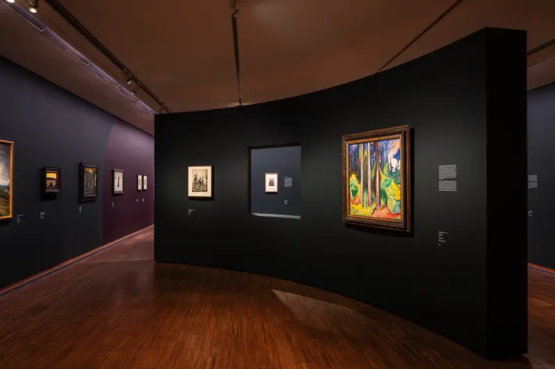 Gothic Modern Exhibition at Albertina: Curated Art Gallery Interior View
