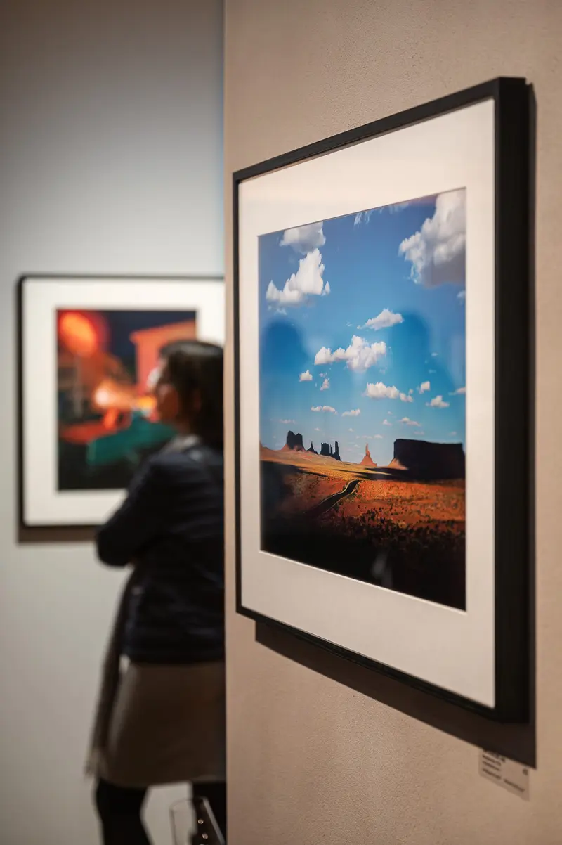 Art Gallery Visitor Views Landscape Photograph of Monument Valley