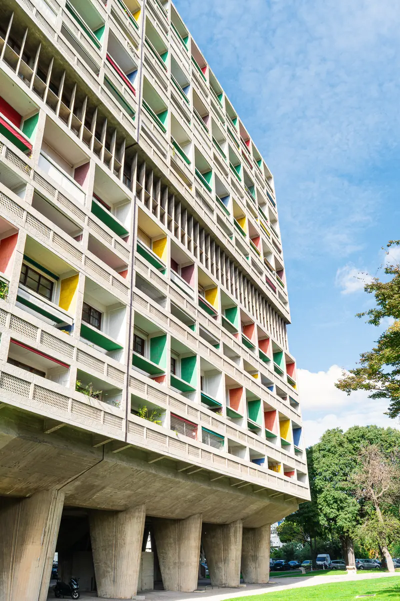 Le Corbusier's Colorful Unité d'Habitation in Marseille, Modernist Architectural Landmark
