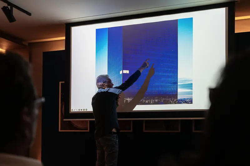 Alfred Seiland Presenting Architectural Visualization at Leica Gallery Vienna