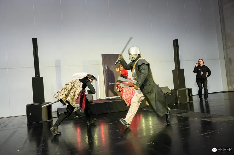 Staged Combat Performance "Bis einer weint" at Vienna ComicCon 2025