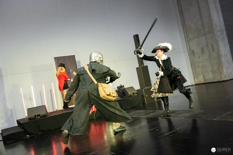 Schaukampf "Bis einer weint" Sword Combat Performance at Vienna ComicCon 2025