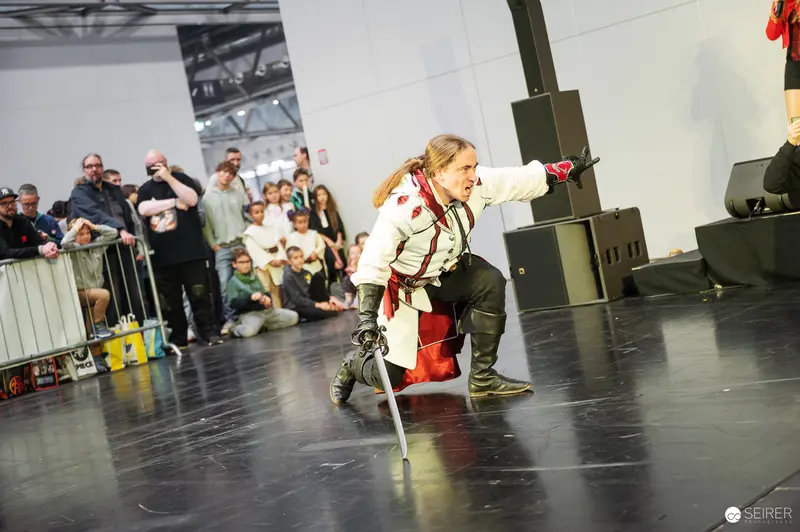 Sword Fighting Demonstration at Vienna ComicCon 2025 Schaukampf Event