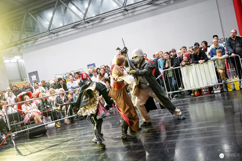 Staged Combat Performance at Vienna ComicCon 2025