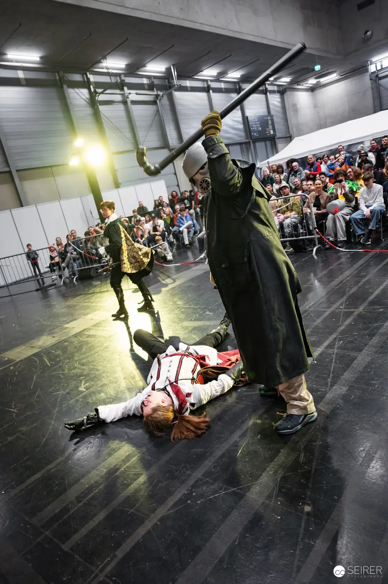Staged Combat Performance at Vienna ComicCon 2025