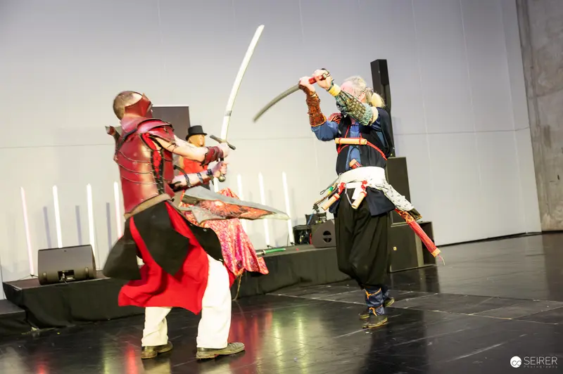 Schaukampf "Bis einer weint" Historical Combat Performance at Vienna ComicCon 2025