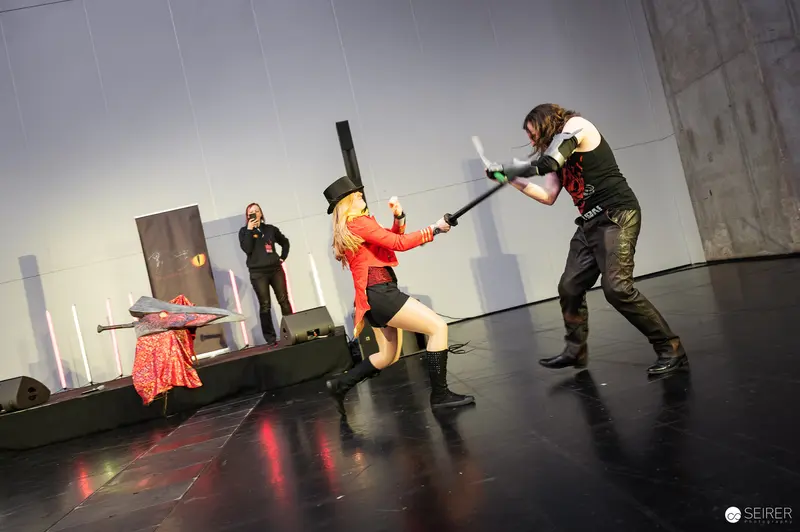 Staged Combat Performance at Vienna ComicCon 2025