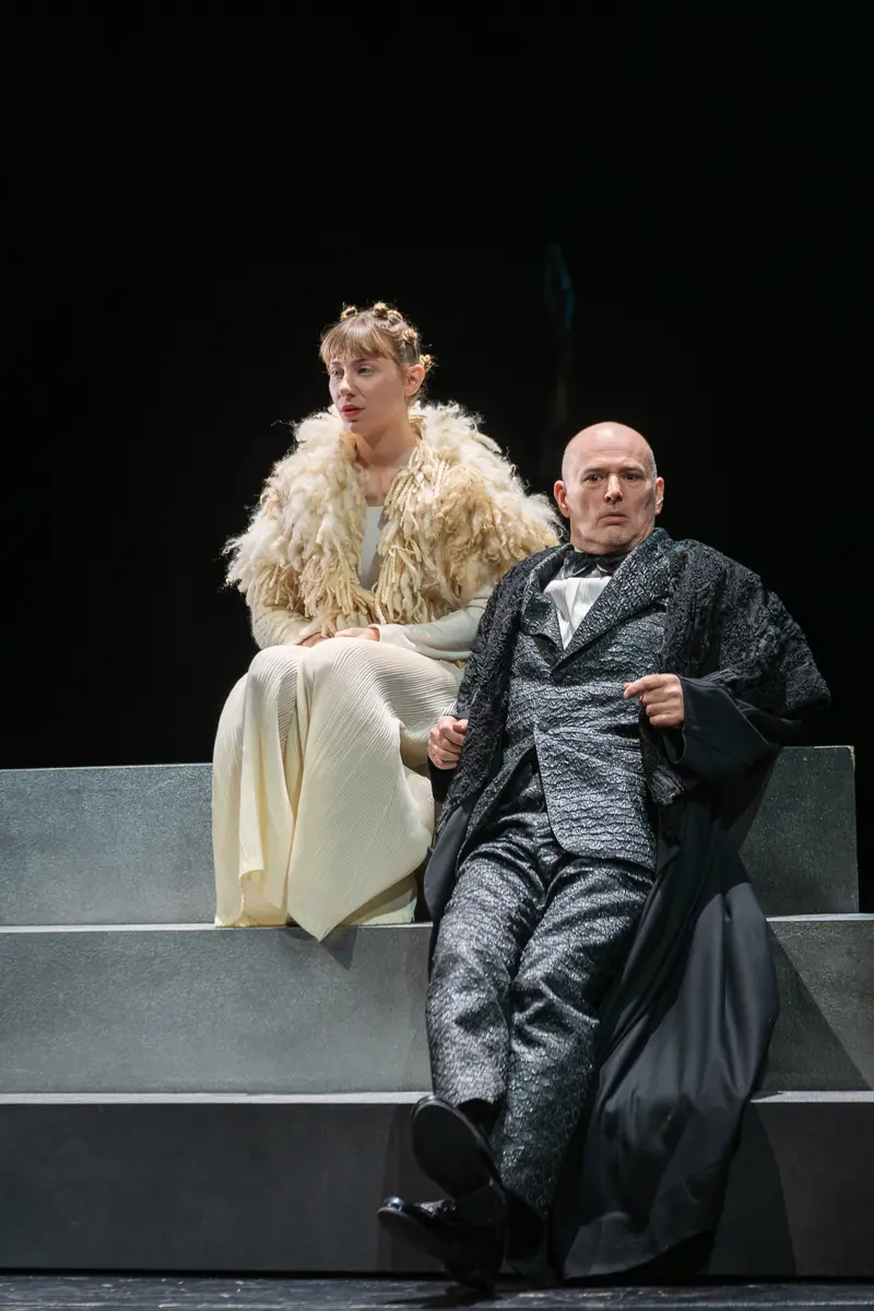 Hamlet Actors in Period Costume at Theater in der Josefstadt Rehearsal