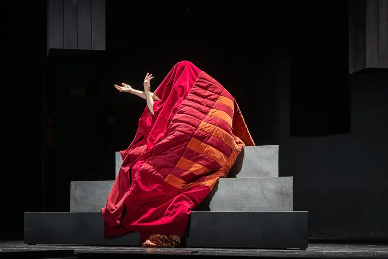 Dramatic Stage Performance of Hamlet at Theater in der Josefstadt