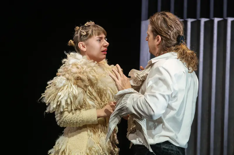 Johanna Mahaffy as Ophelia in Theatrical Hamlet Production at Theater in der Josefstadt