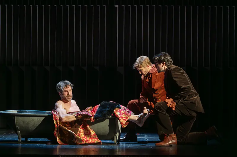Hamlet Stage Scene with Actors at Theater in der Josefstadt