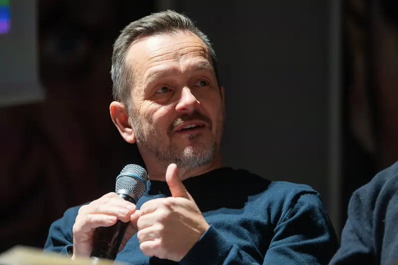 István Virágvölgyi Speaking at Westlicht Panel Discussion, Budapest
