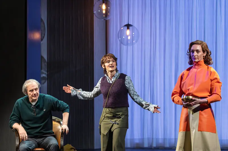 Three Actors in Scene from Sophia at Theater in der Josefstadt, Vienna, February 2026