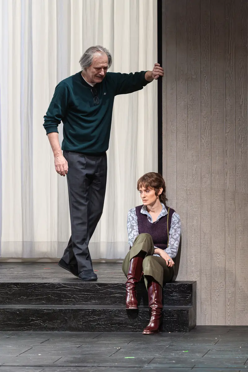 Actor and Young Performer on Stage at Kammerspiele der Josefstadt