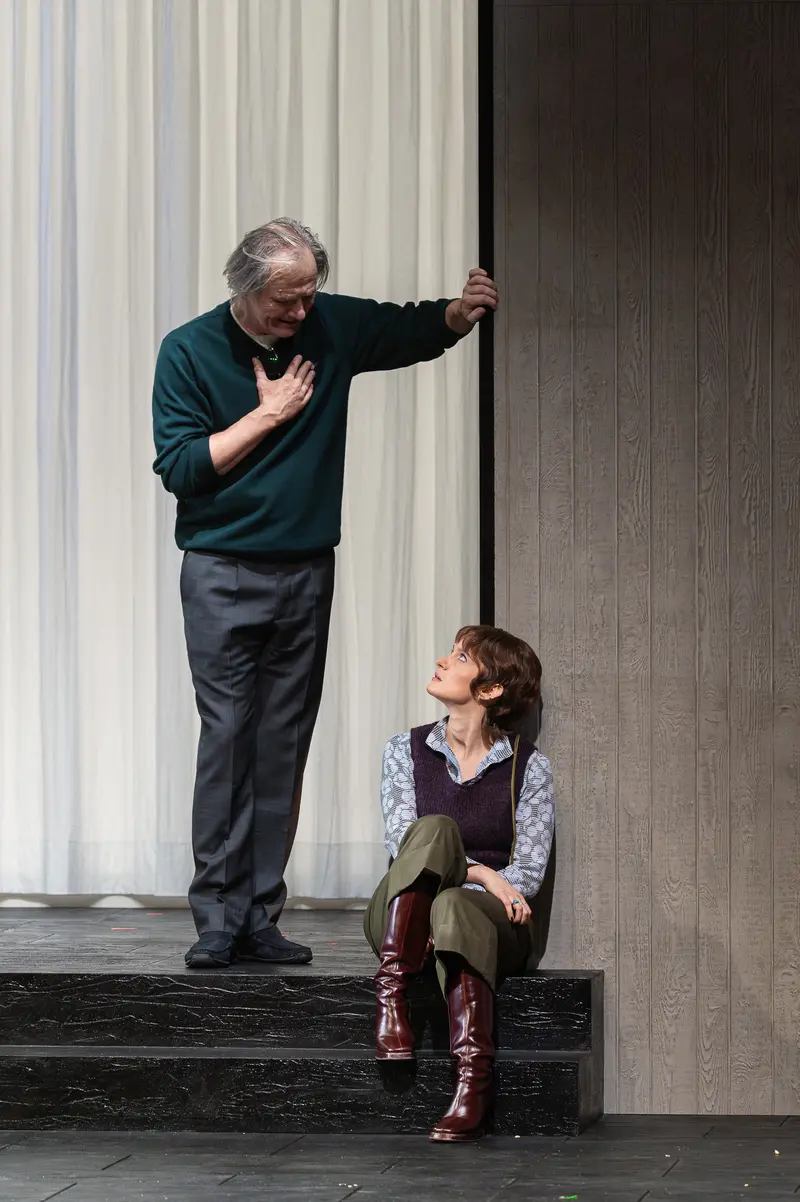 Actor Directing Scene on Stage at Kammerspiele der Josefstadt Vienna