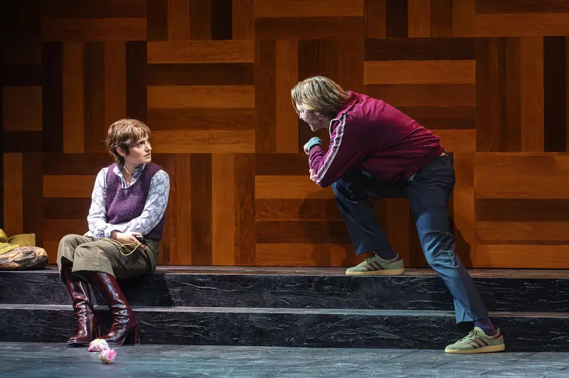 Two Actors in Dramatic Confrontation at Kammerspiele der Josefstadt Vienna