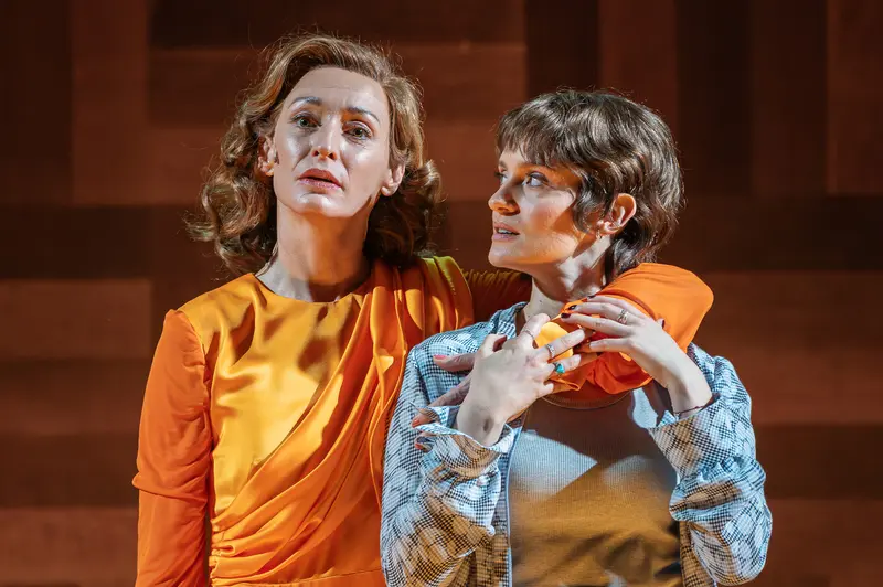 Two Actors in Scene from Sophia at Kammerspiele der Josefstadt, Vienna