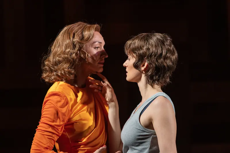 Two Actresses in Intense Scene from Sophia at Kammerspiele der Josefstadt Vienna