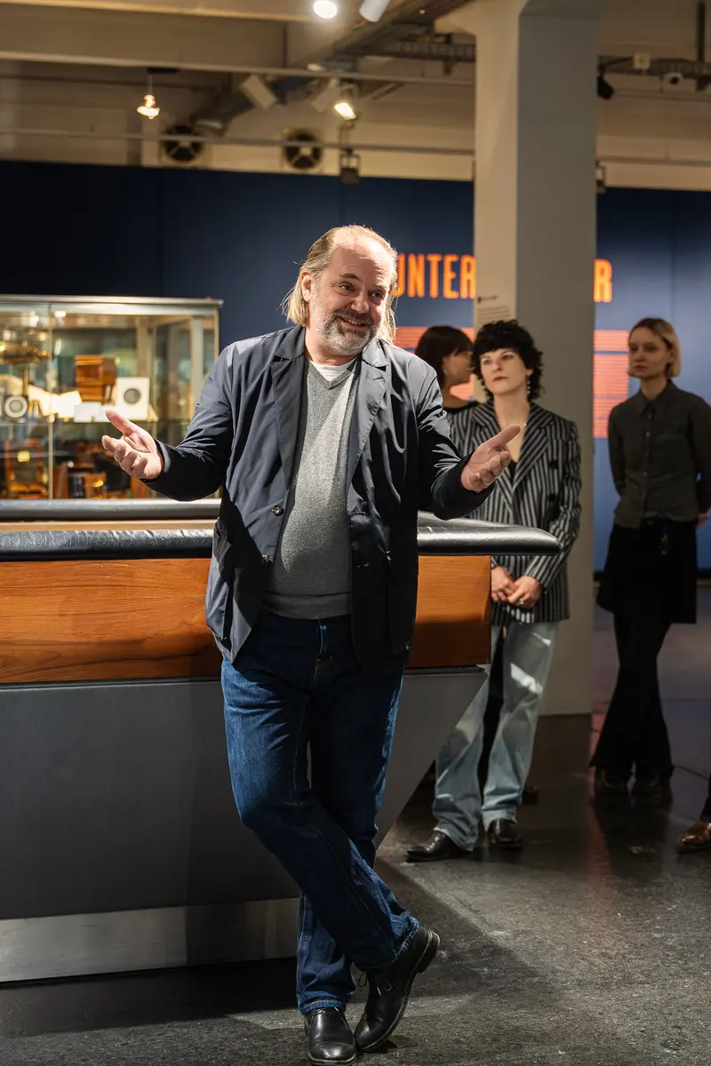 Michael Muller at Museum Exhibition Opening Event