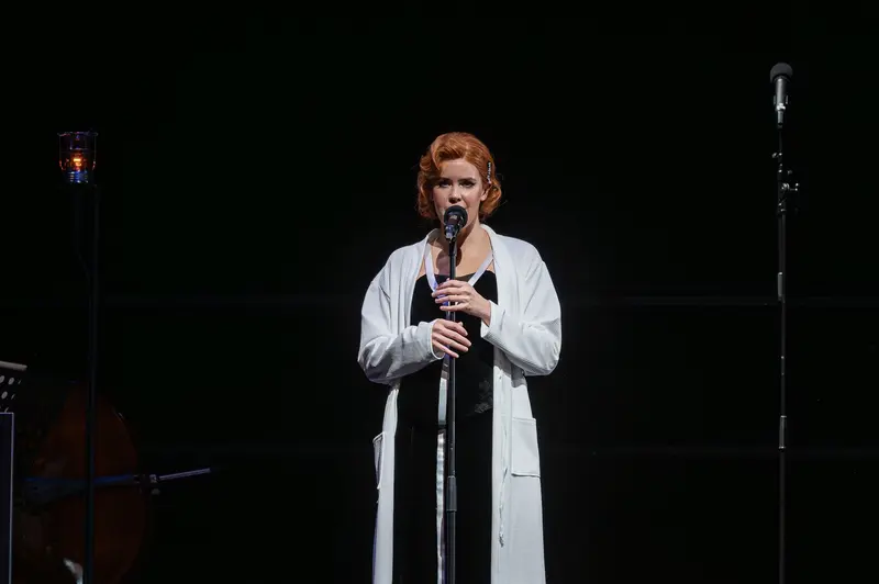 Susa Meyer Performs in "Zemlinsky" Photo Rehearsal, Theater in der Josefstadt Vienna