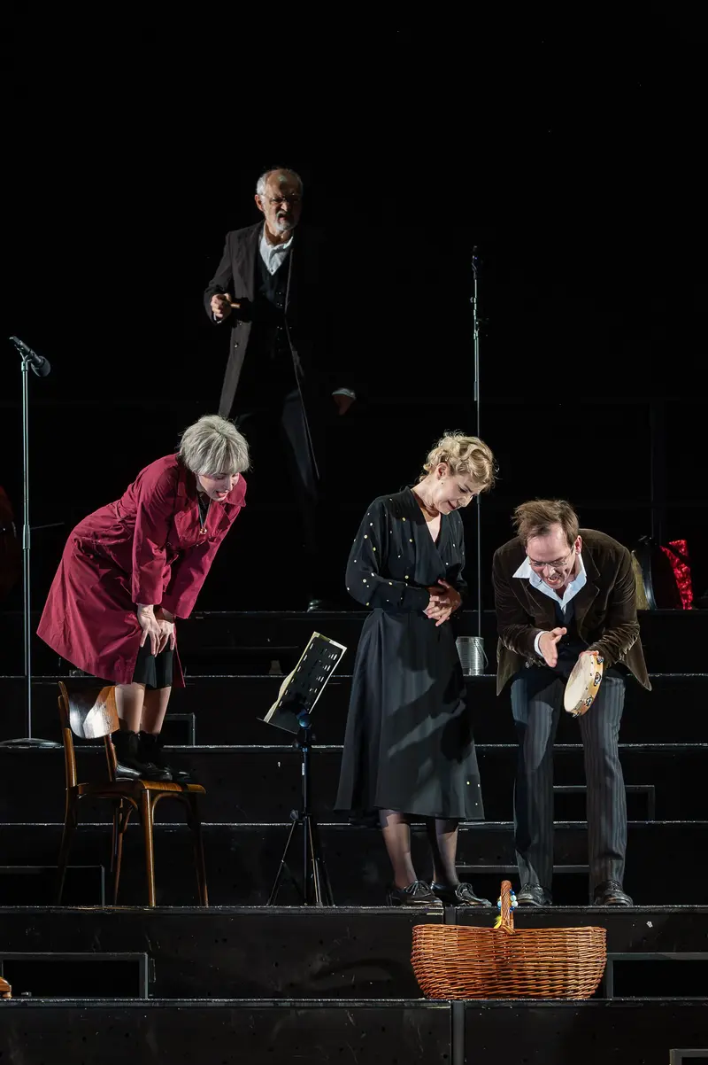 Cast Members Perform During Photo Rehearsal of "Zemlinsky" at Theater in der Josefstadt, Vienna