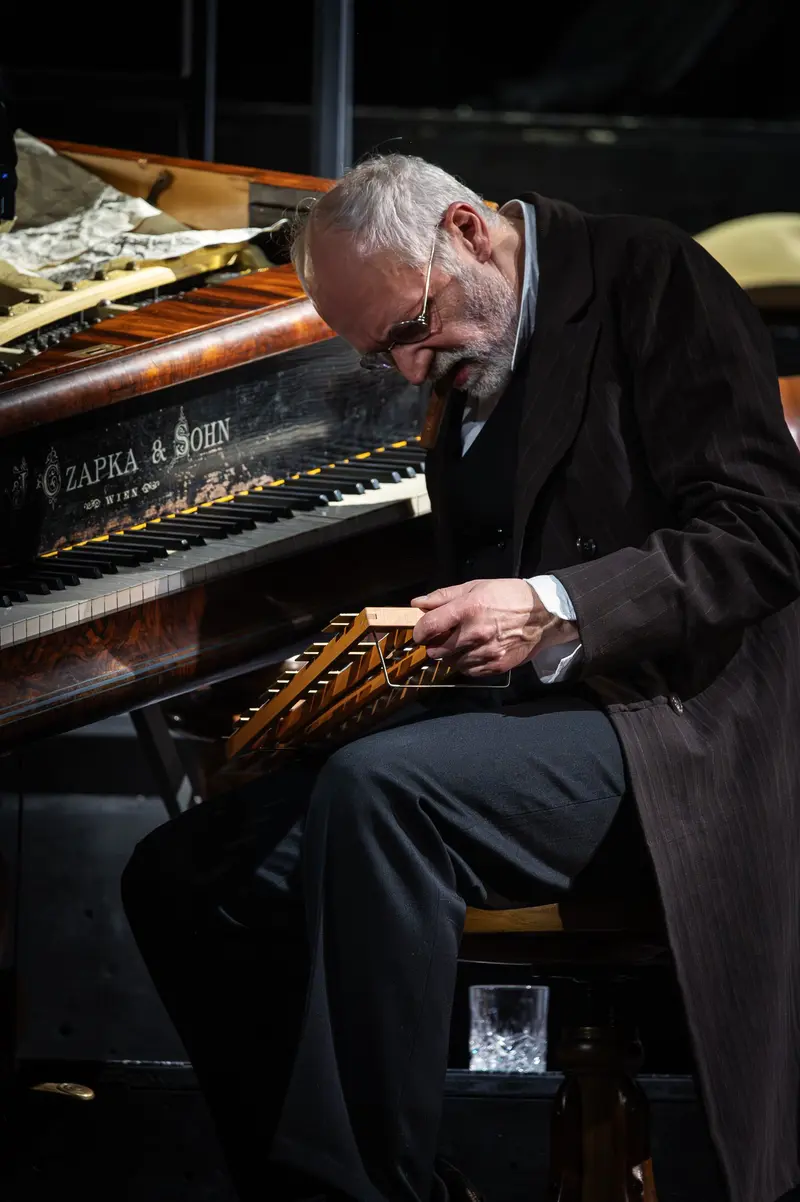 Günter Franzmeier as Alexander Zemlinsky Playing Saxophone at Bösendorfer Piano