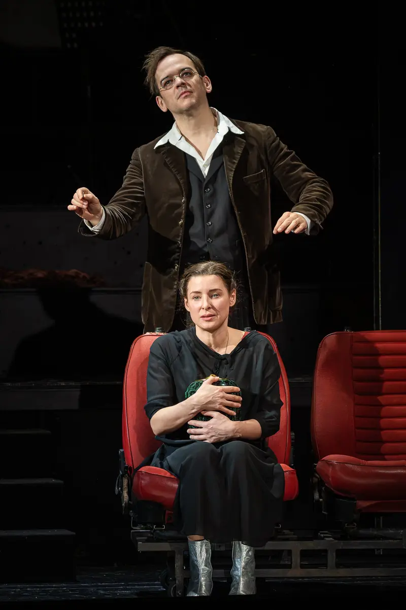 Martin Vischer and Martina Ebm in Photo Rehearsal for "Zemlinsky" at Theater in der Josefstadt