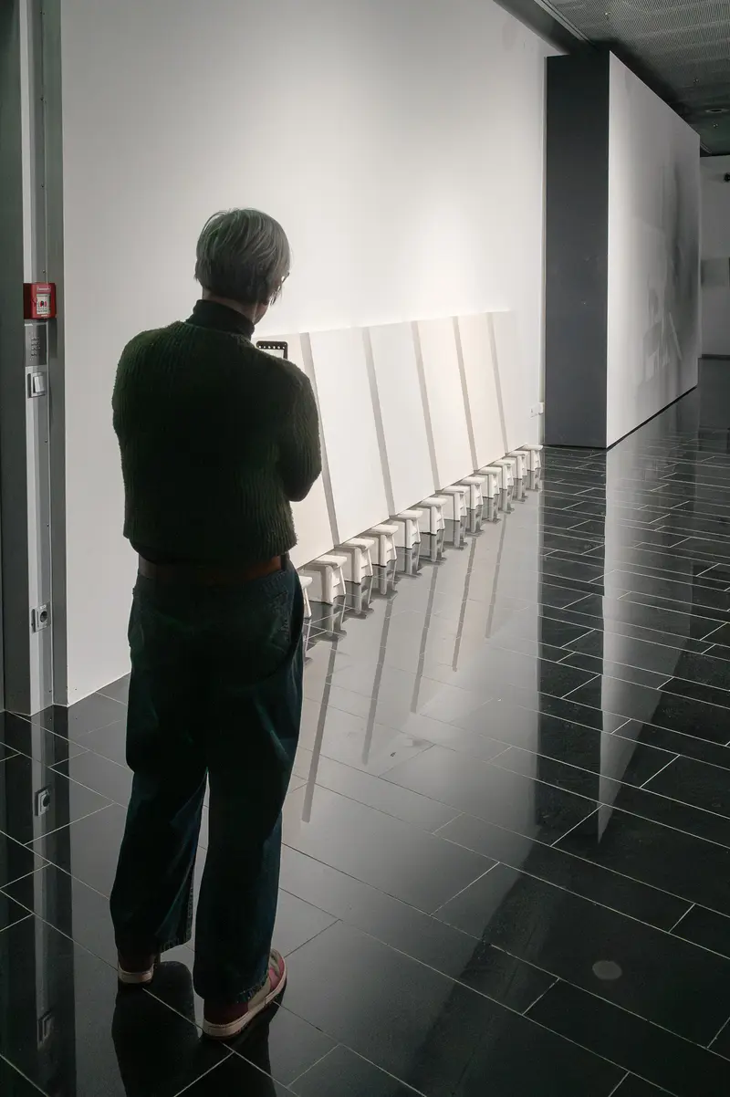 Emma Hummerhielm Carlén Viewing Installation at STRABAG ART Site Vienna Exhibition