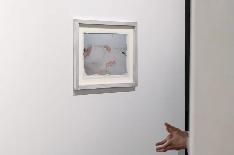 Emma Hummerhielm Carlén's Hand Gesture at By the Wall Exhibition Opening