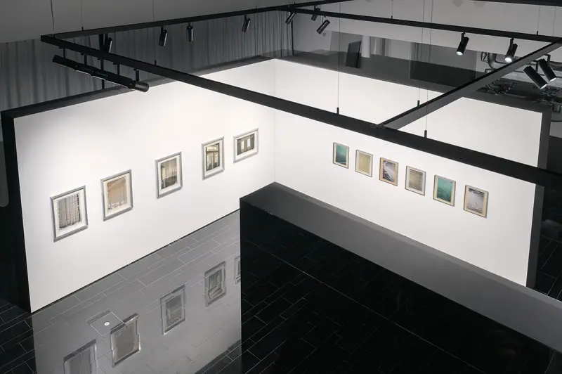 Overhead View of Emma Hummerhielm Carlén's "By the Wall" Exhibition at STRABAG ART Site