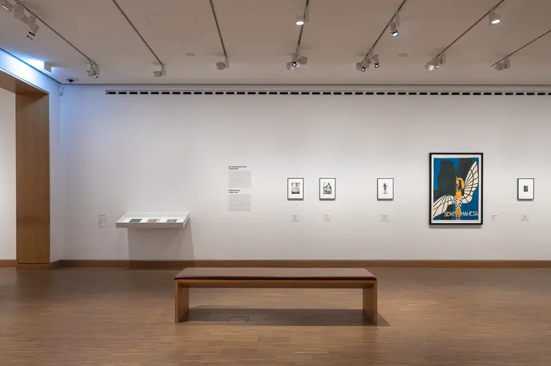 Tanzbild Exhibition at Albertina Modern Vienna: Gallery Interior with Vintage Poster Display
