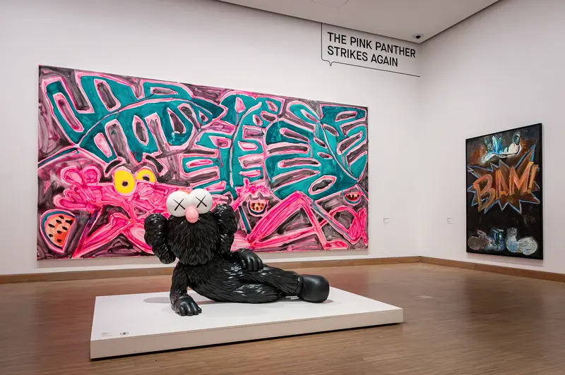 KAWS BFF Sculpture and Katherine Bernhardt Paintings, The Pink Panther Strikes Again Gallery