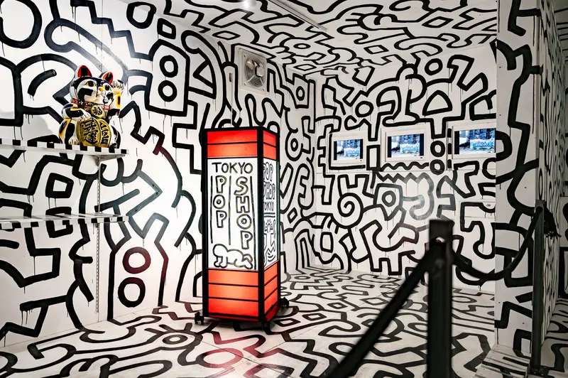 Keith Haring Pop Shop Tokyo Installation at Albertina Modern Vienna Exhibition