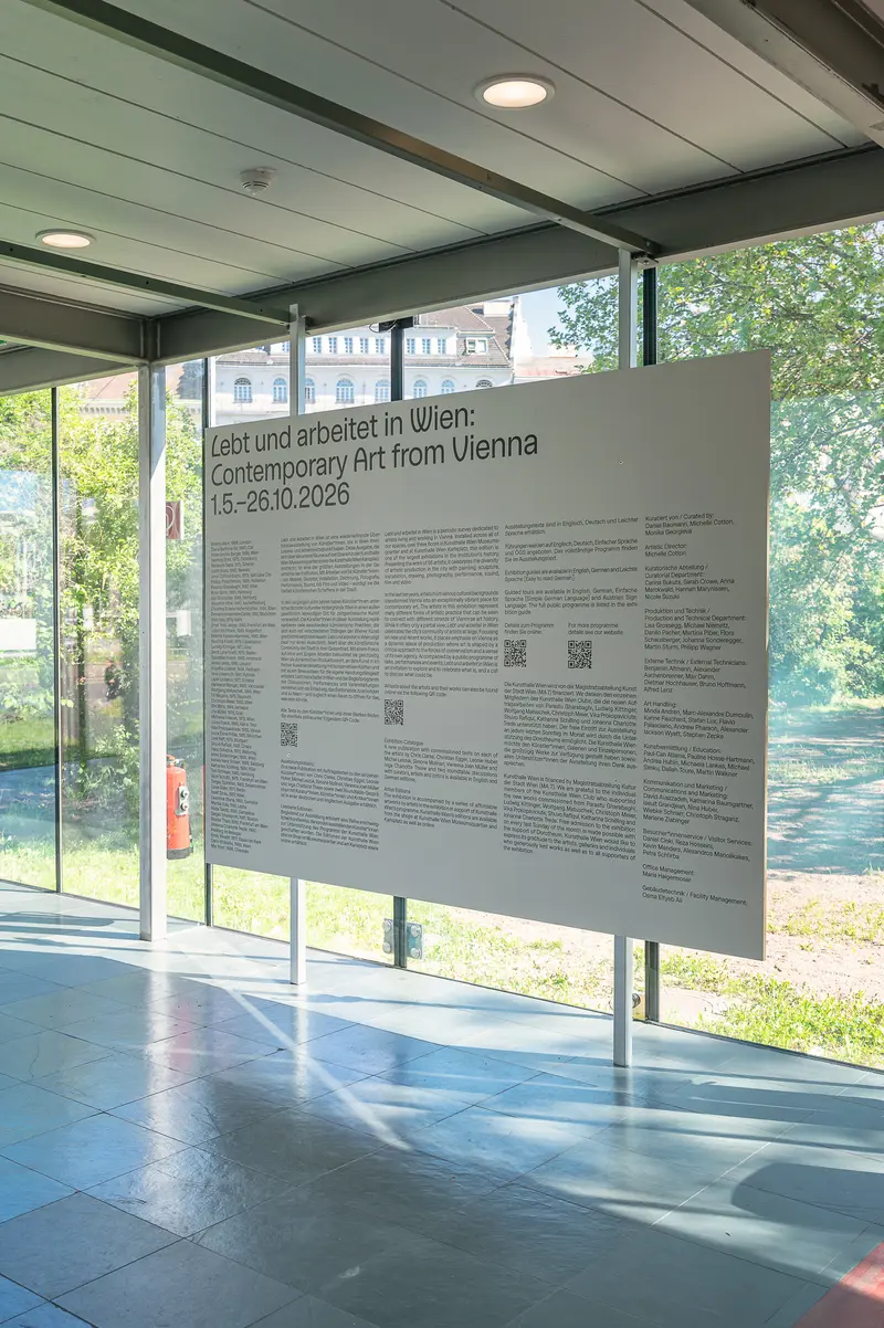 Contemporary Art From Vienna Exhibition Panel Display