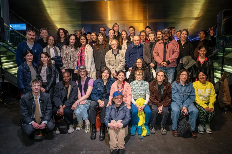 Group Portrait at Lebt und Arbeitet in Wien Exhibition Opening, Kunsthalle Wien
