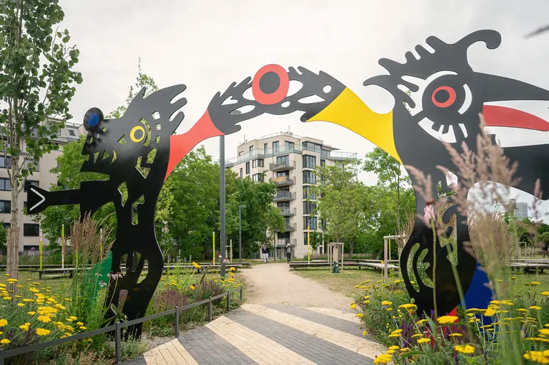 Dragon Head Archway at Bank Austria Park, Vienna-Floridsdorf