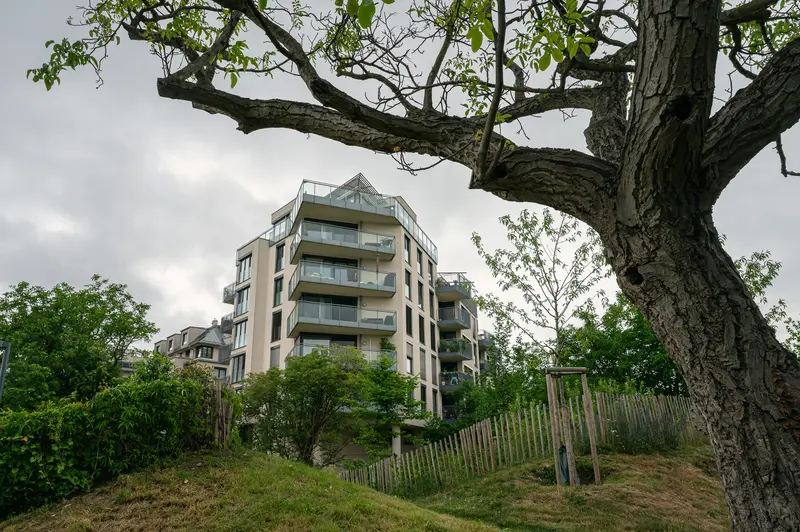 Modern Residential Building at Bank Austria Park, Wien-Floridsdorf